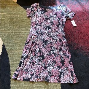 Roz & Ali Black/Pink Floral Dress